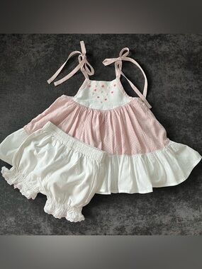 Well Dressed Wolf Girls Dress Set Size 18 Months